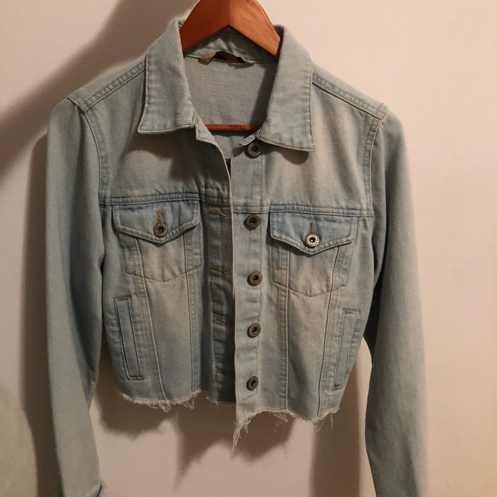 Frayed Denim Jacket - Picture 2 of 7